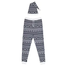 Organic Holiday Men's Jogger & Cap Set in Rudolph