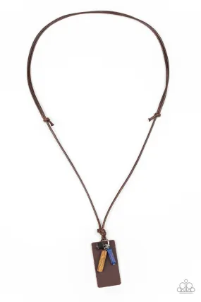 Paparazzi Mountain Scout - Brown Urban Necklace