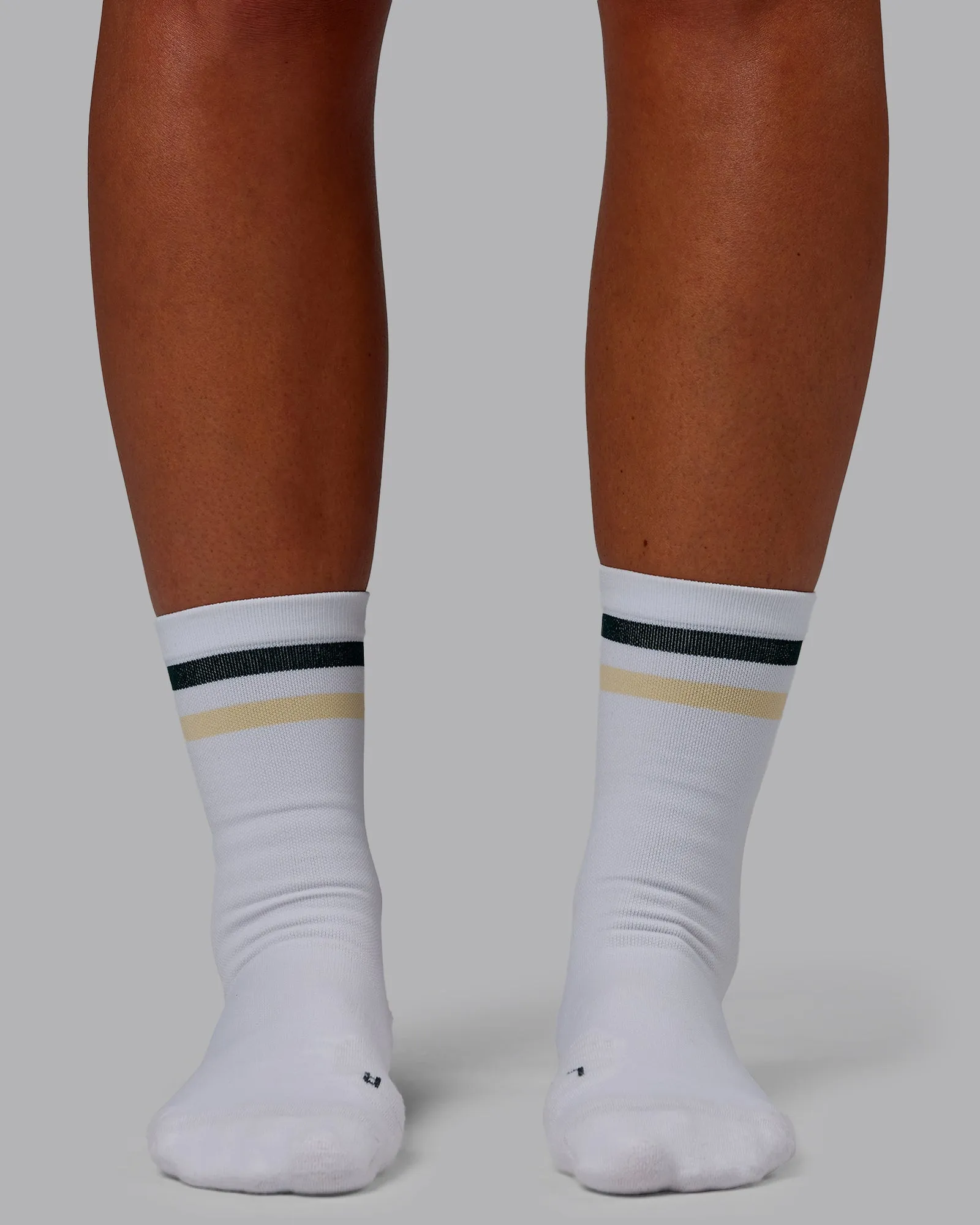 Patty Mills Performance Crew Socks - White-Vital Green