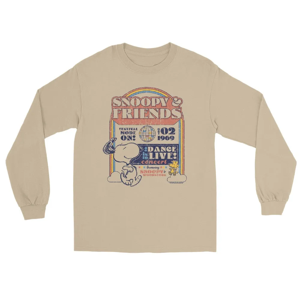 Peanuts Snoopy & Friends Dance Live Long Sleeve T-Shirt