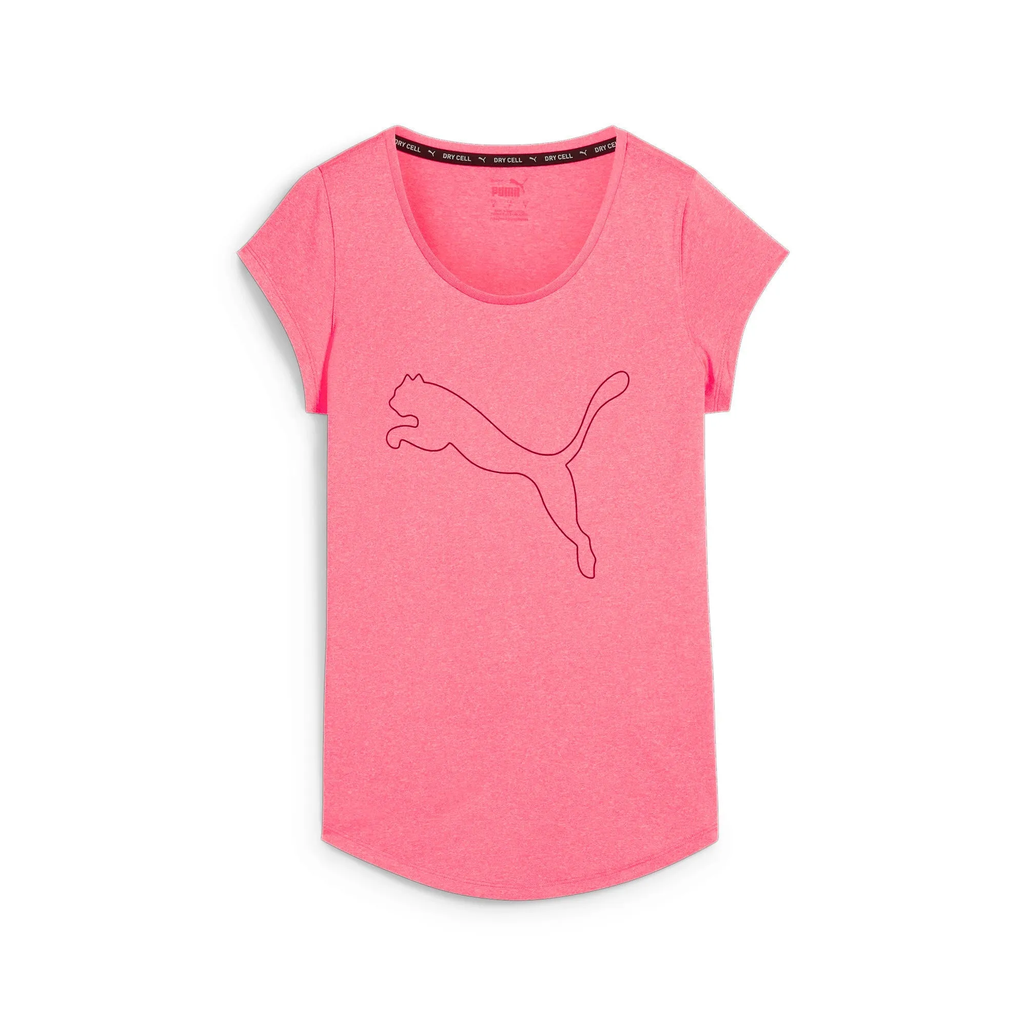 PERFORMANCE HEATHER CAT TEE W A-RUNNING/TRAINING Women