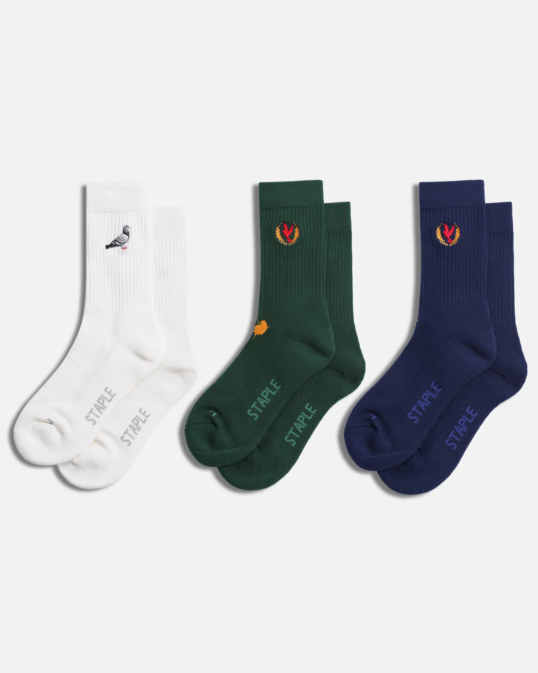 Pigeon Logo Socks 3Pk