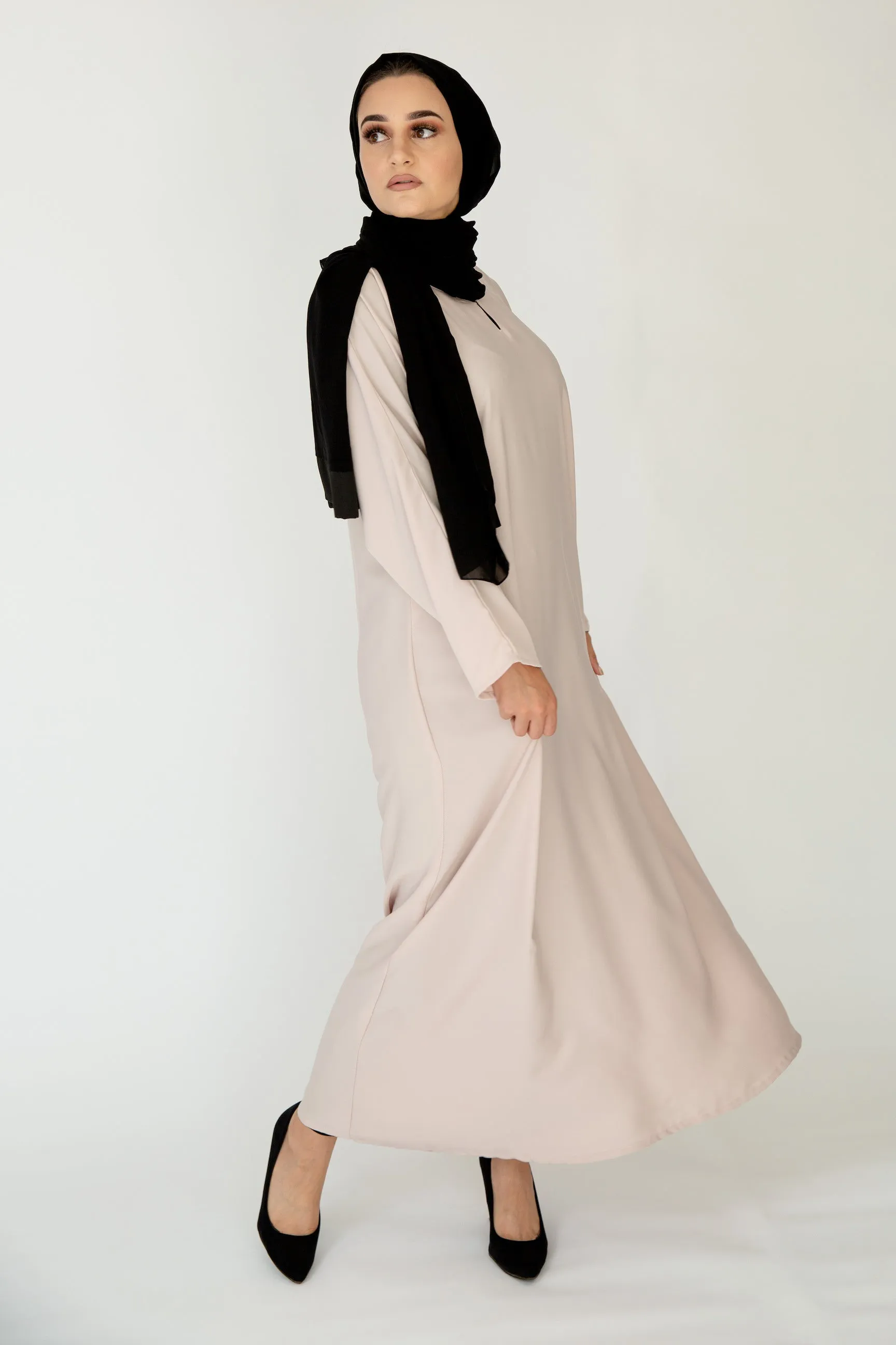 Plus Size Plain Closed Abaya - 4 Colours