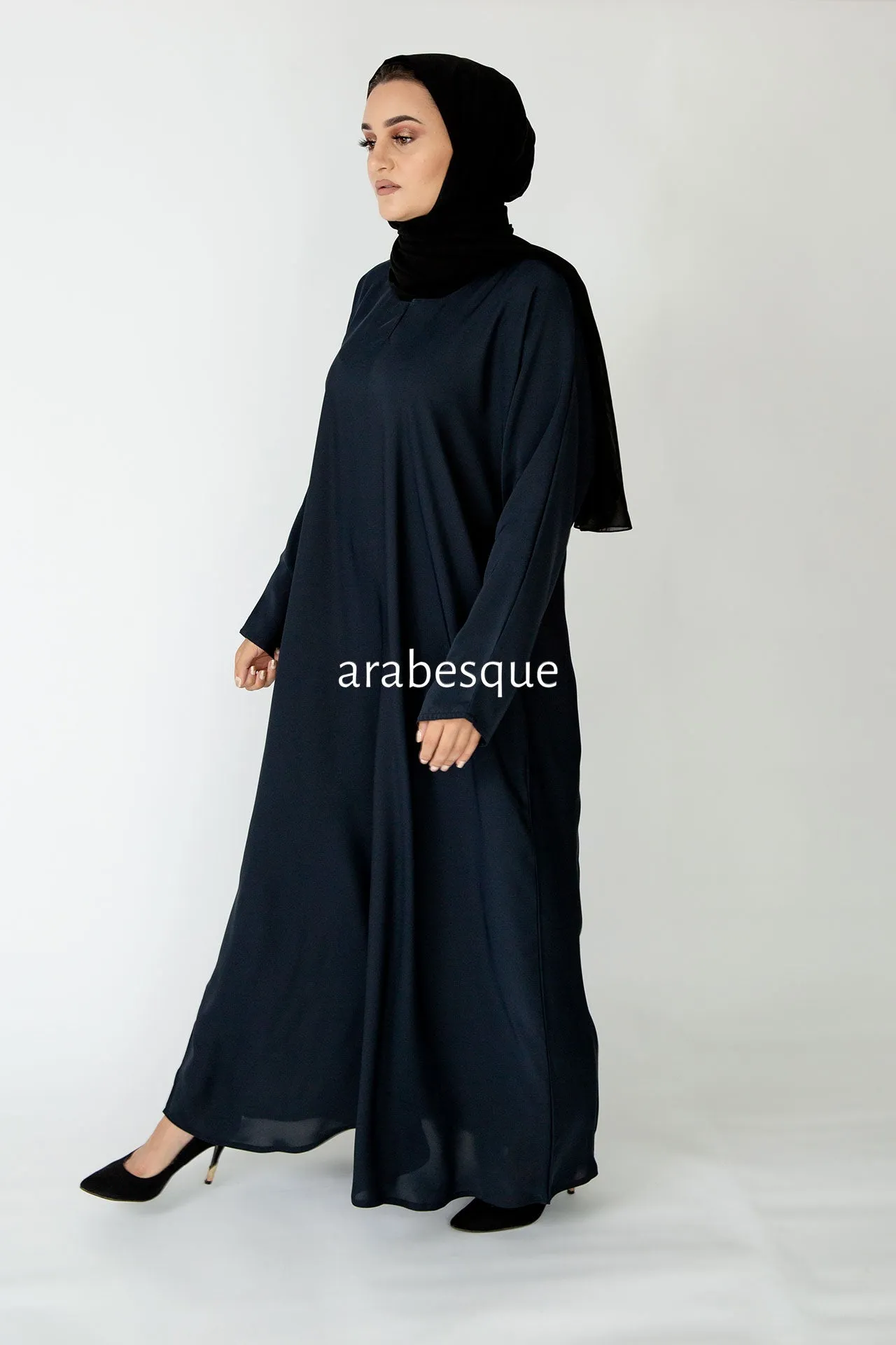 Plus Size Plain Closed Abaya - 4 Colours