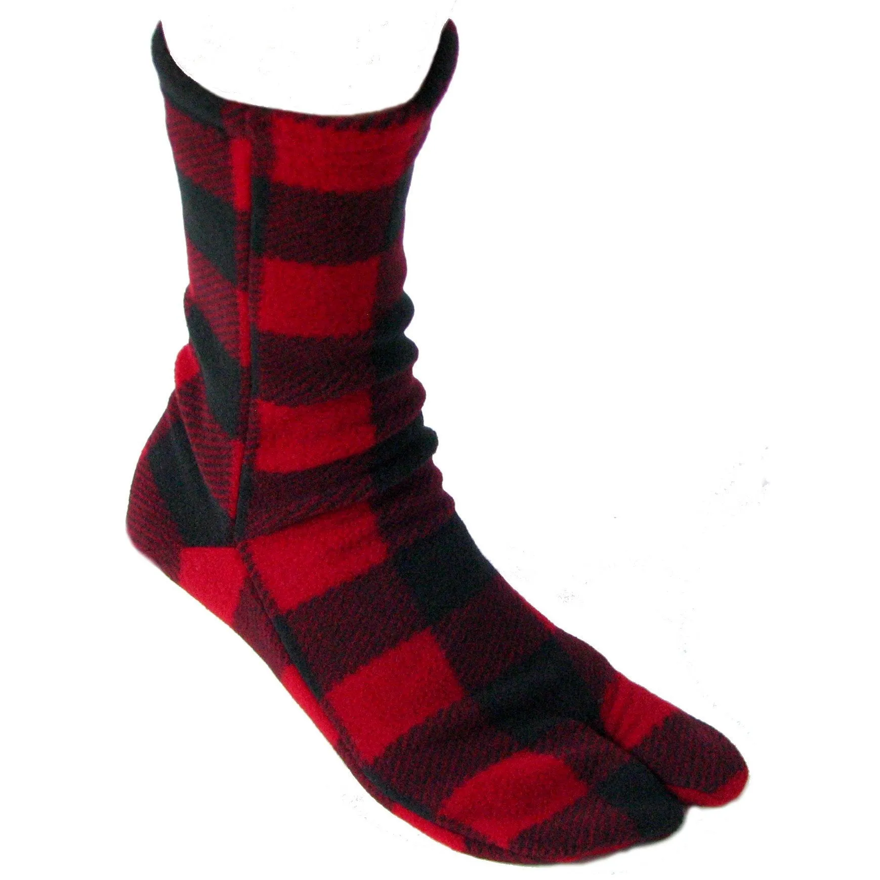 Polar Feet Fleece Tabi Socks - Lumberjack