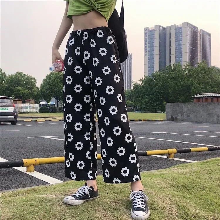 Polka Flower Pants 🖤