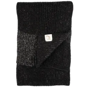 Ragg Wool Scarf - Black Melange