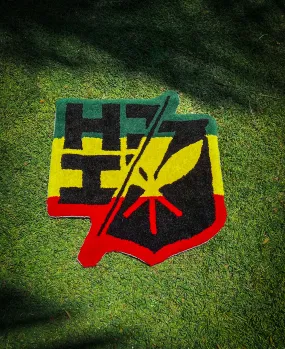 RASTA SPLIT LOGO AREA RUG