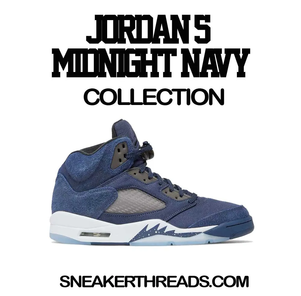 Retro 5 Midnight Navy - Raging Face - Black