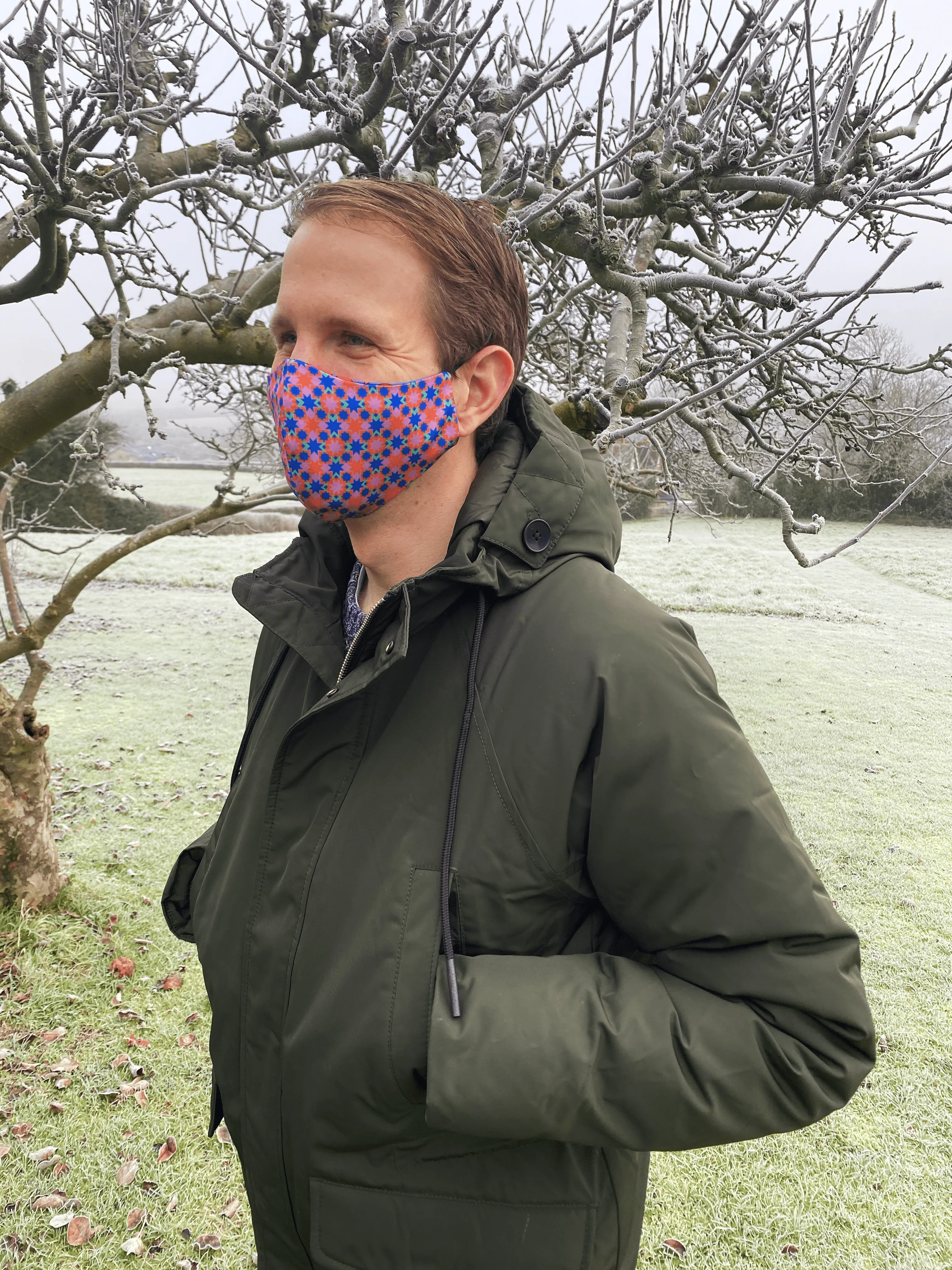 Ribeira Print Reversible Face Mask