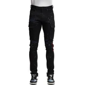 Rip & Repair Cargo Pants - Black