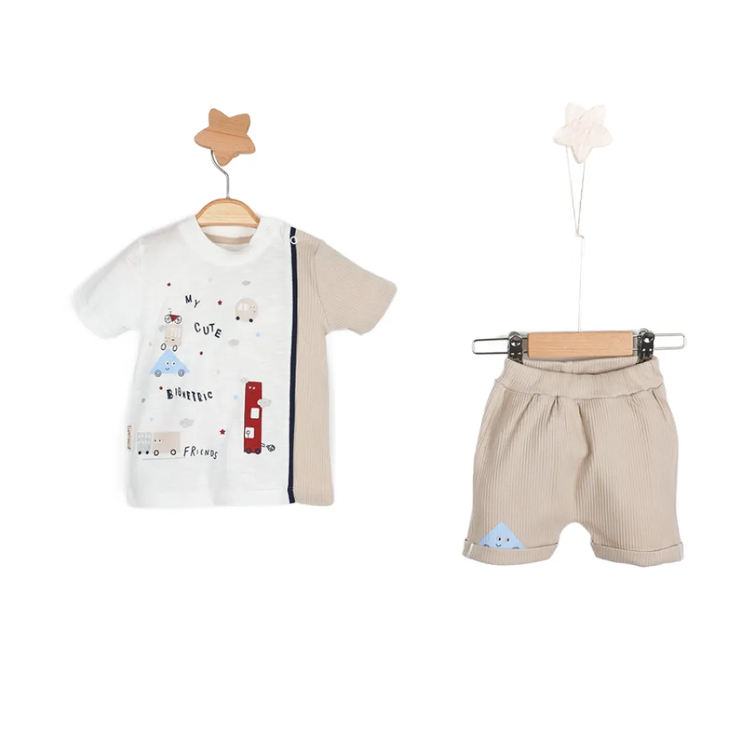 Robotic Baby Casual Shorts Set