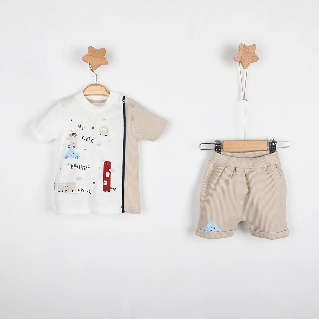 Robotic Baby Casual Shorts Set