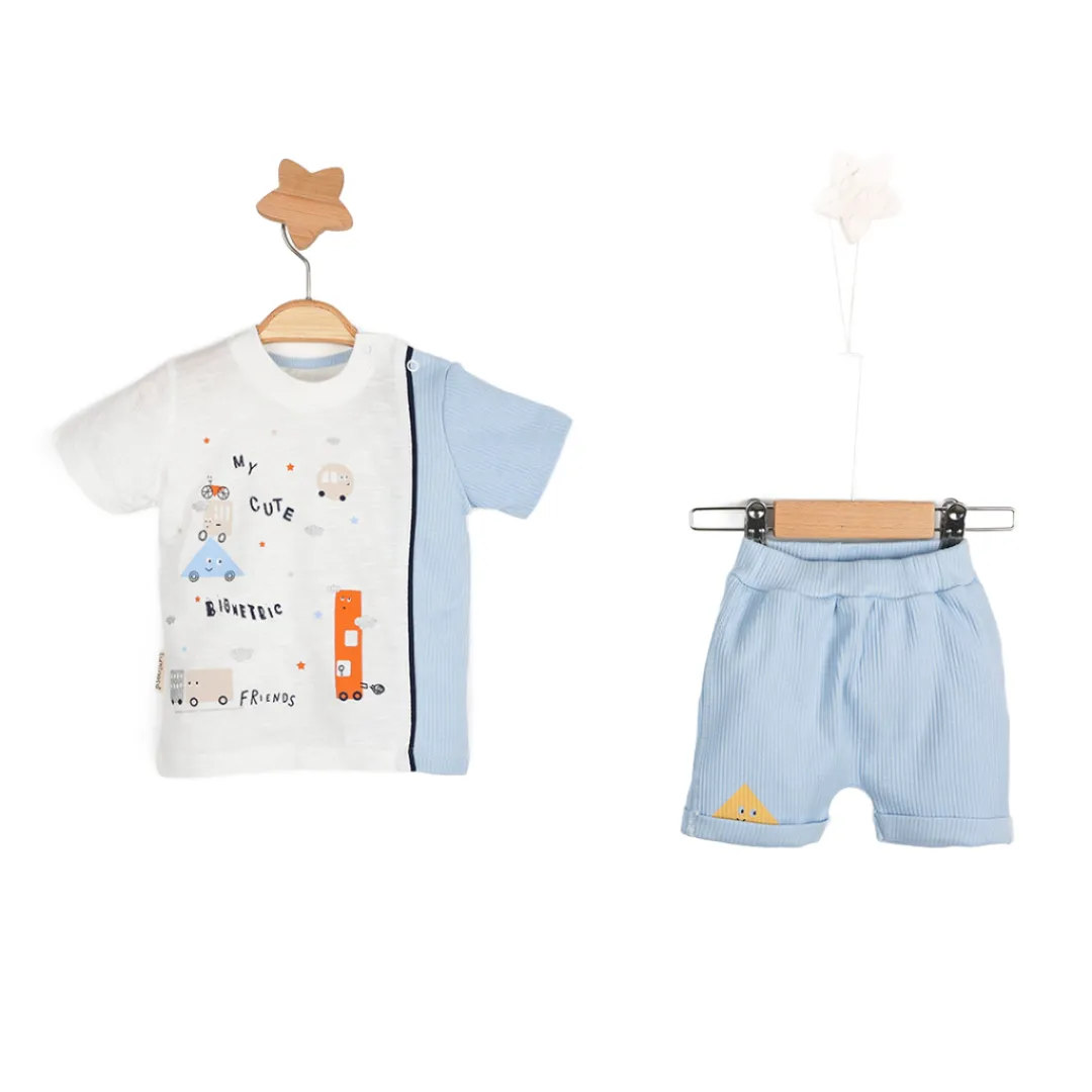 Robotic Baby Casual Shorts Set