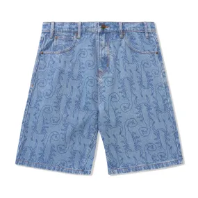 Scorpion Denim Shorts, Washed Indigo