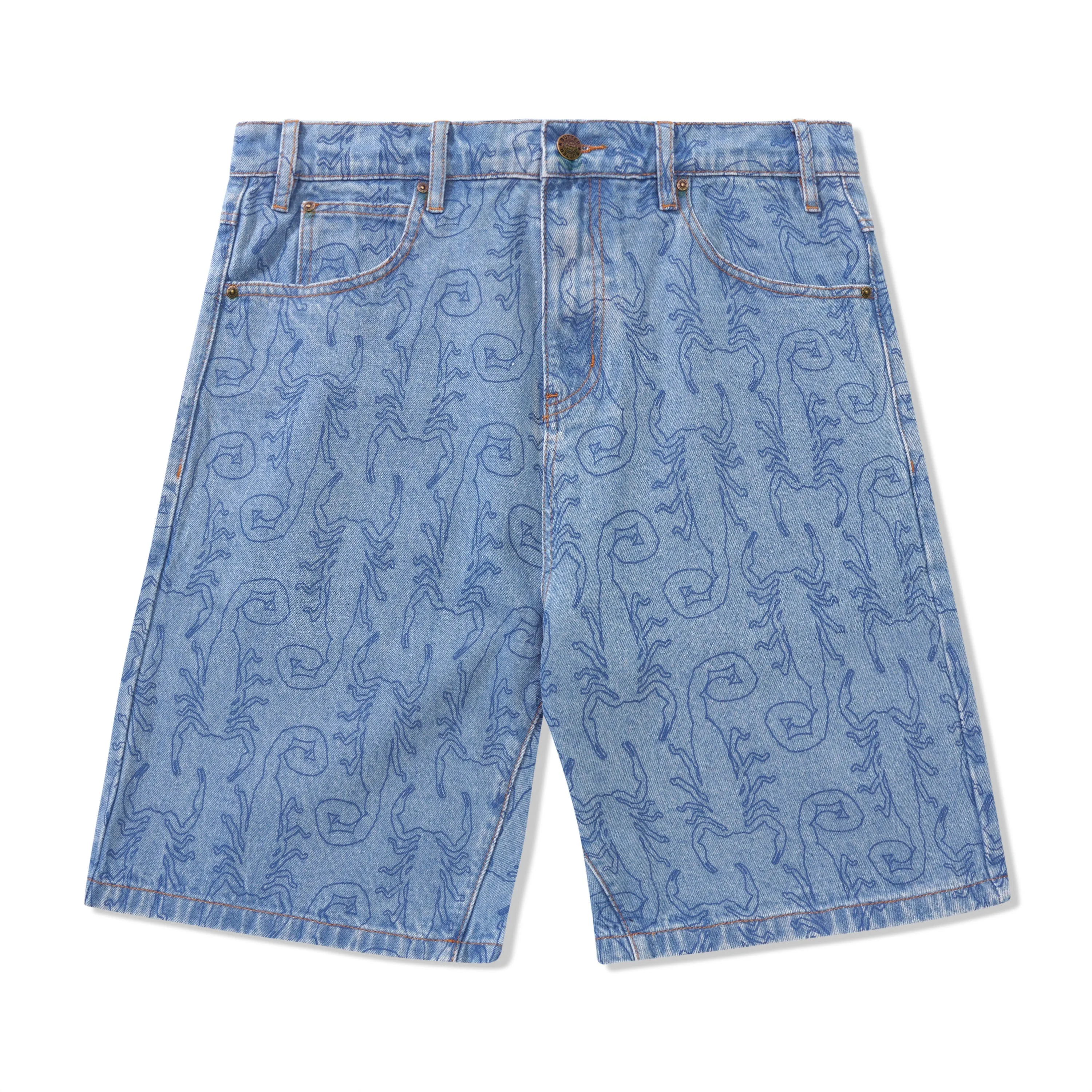 Scorpion Denim Shorts, Washed Indigo