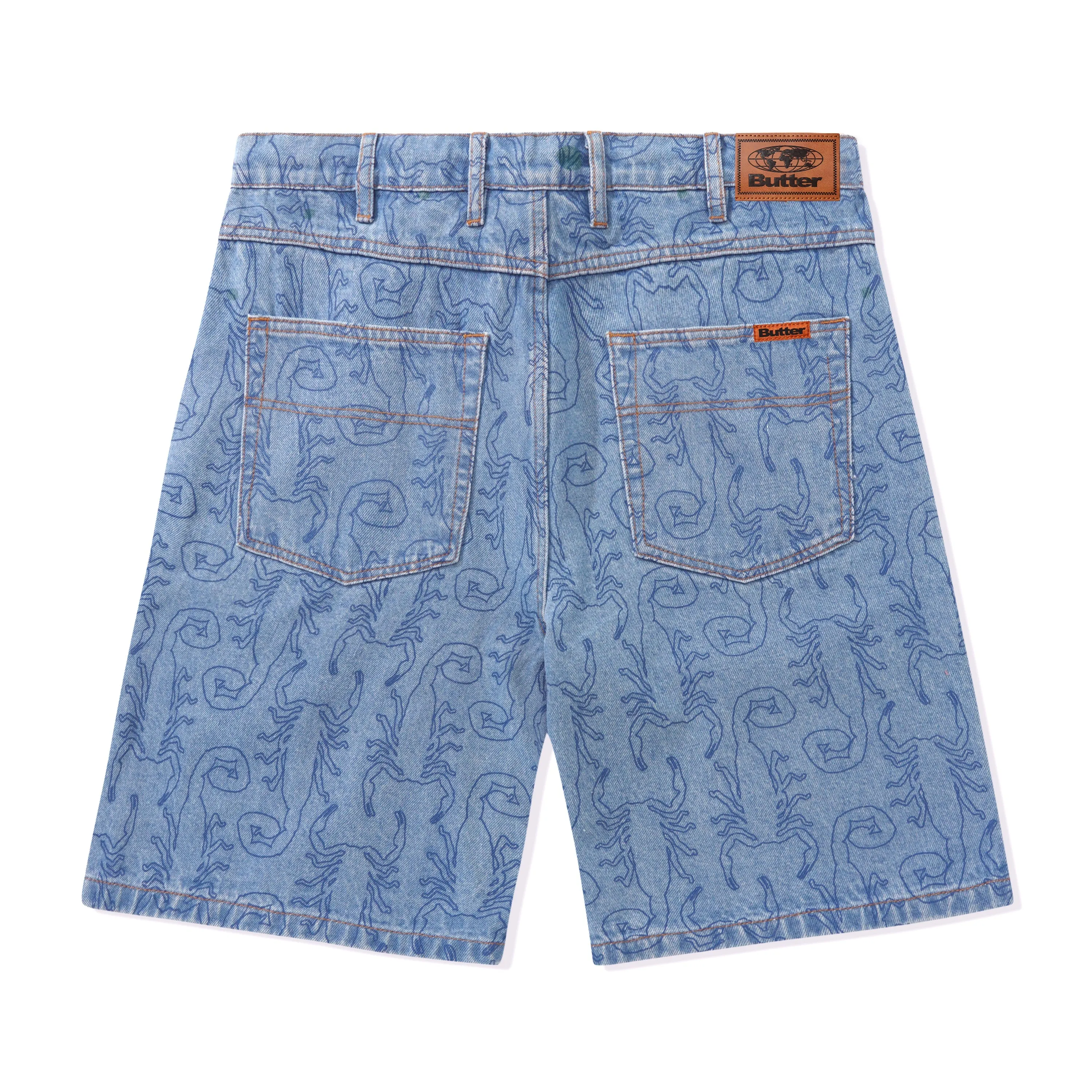 Scorpion Denim Shorts, Washed Indigo