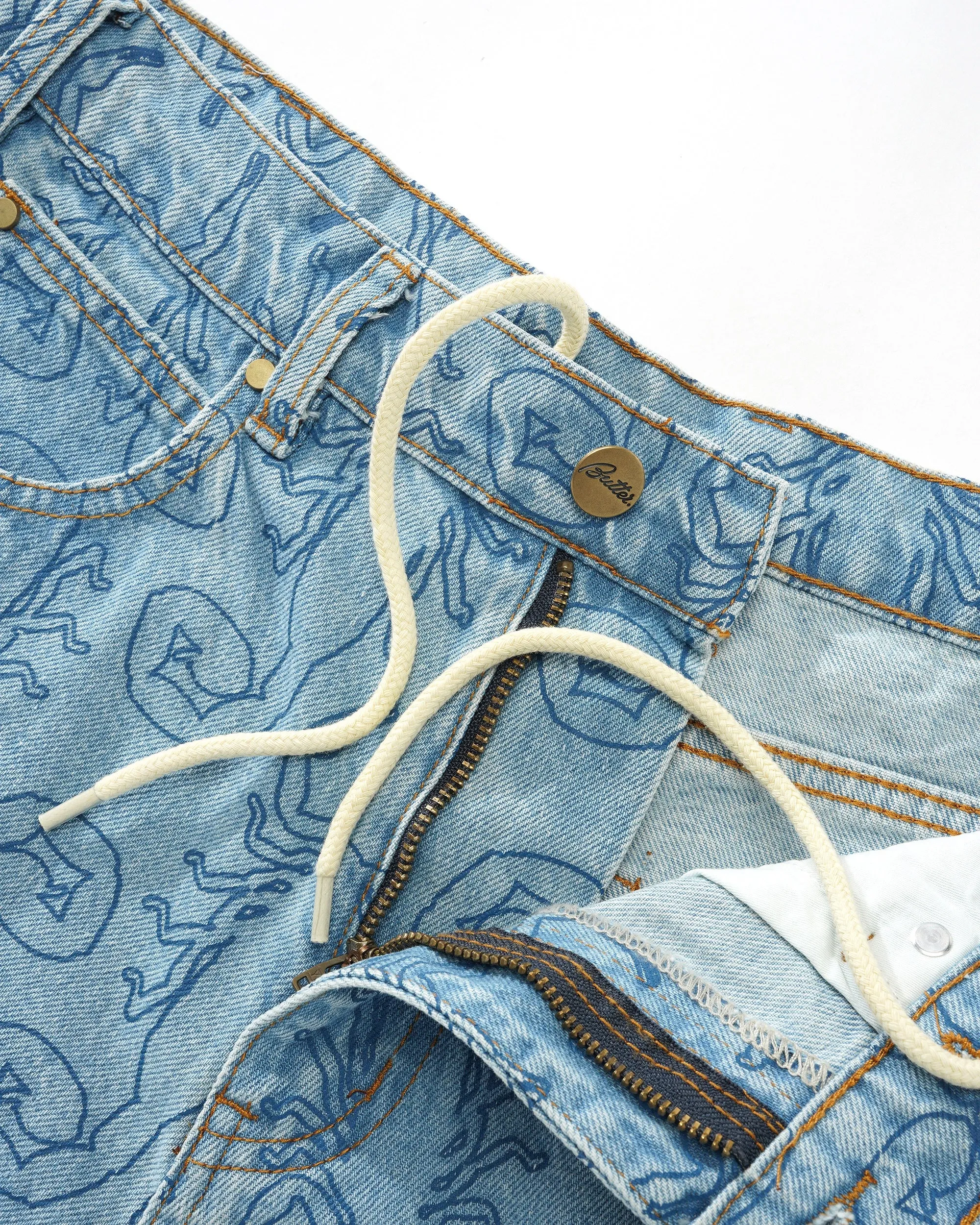 Scorpion Denim Shorts, Washed Indigo