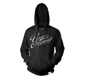 Script Logo Men's Black Pullover Hoodie