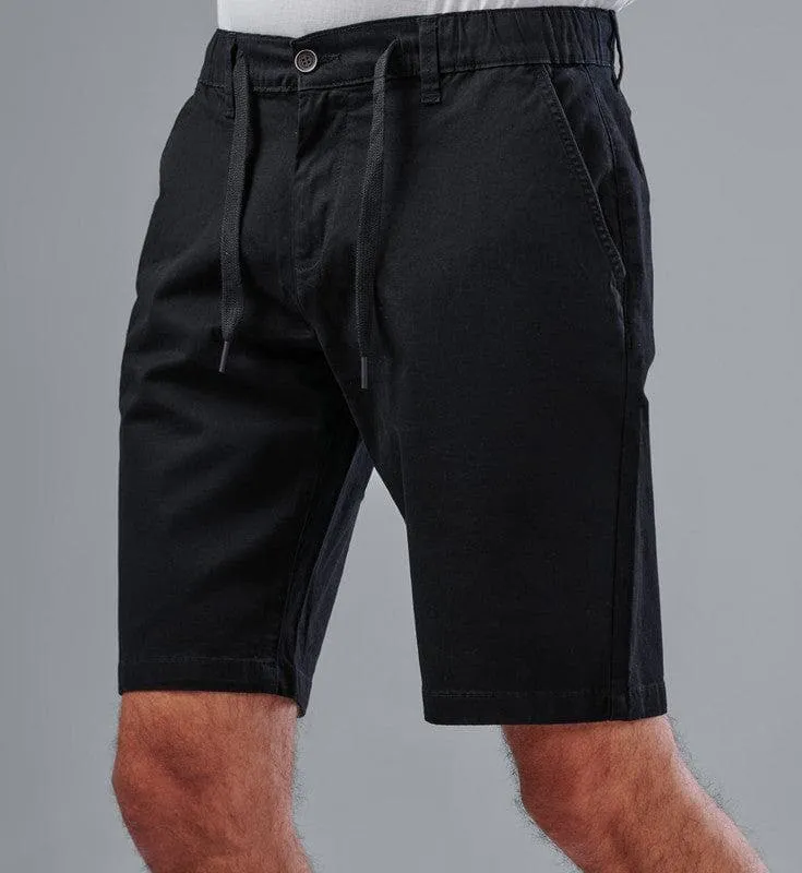 SLIM-FIT CHINO SHORTS - BLACK