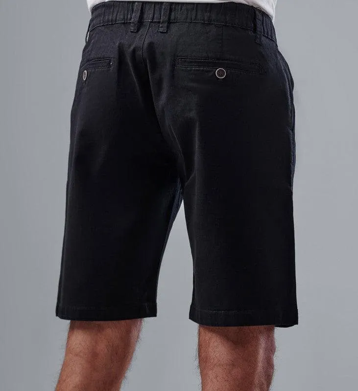 SLIM-FIT CHINO SHORTS - BLACK