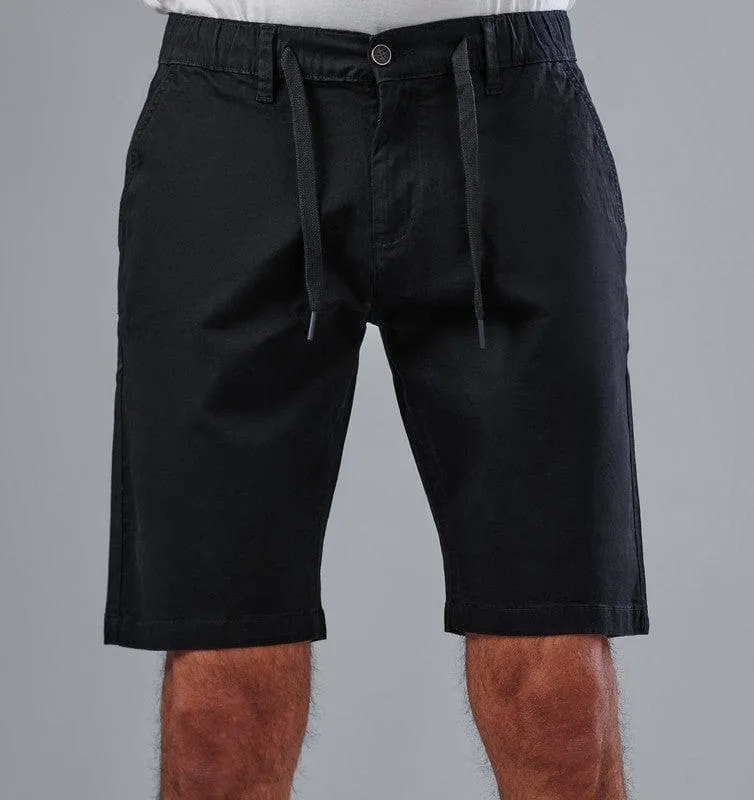 SLIM-FIT CHINO SHORTS - BLACK