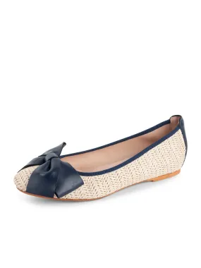 St. Tropez Raffia Ballet Flat