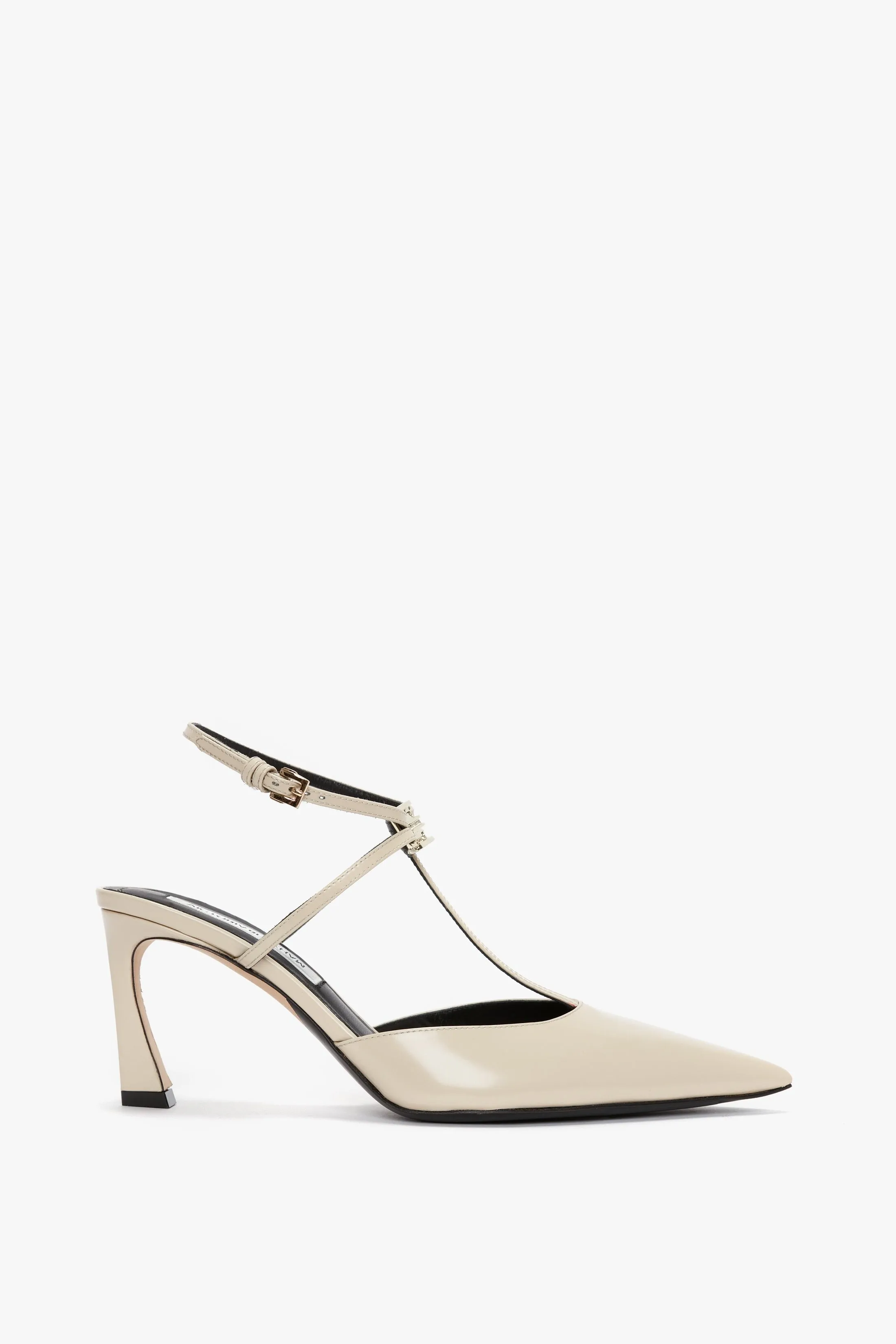 Strap Pump In Macadamia Calf Leather