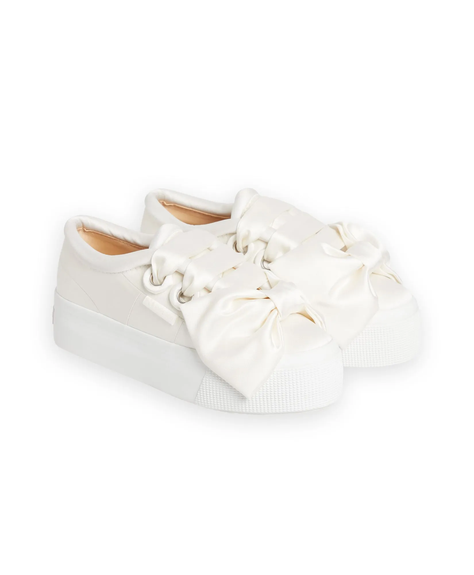 SUPERGA SATIN BOW SNEAKER