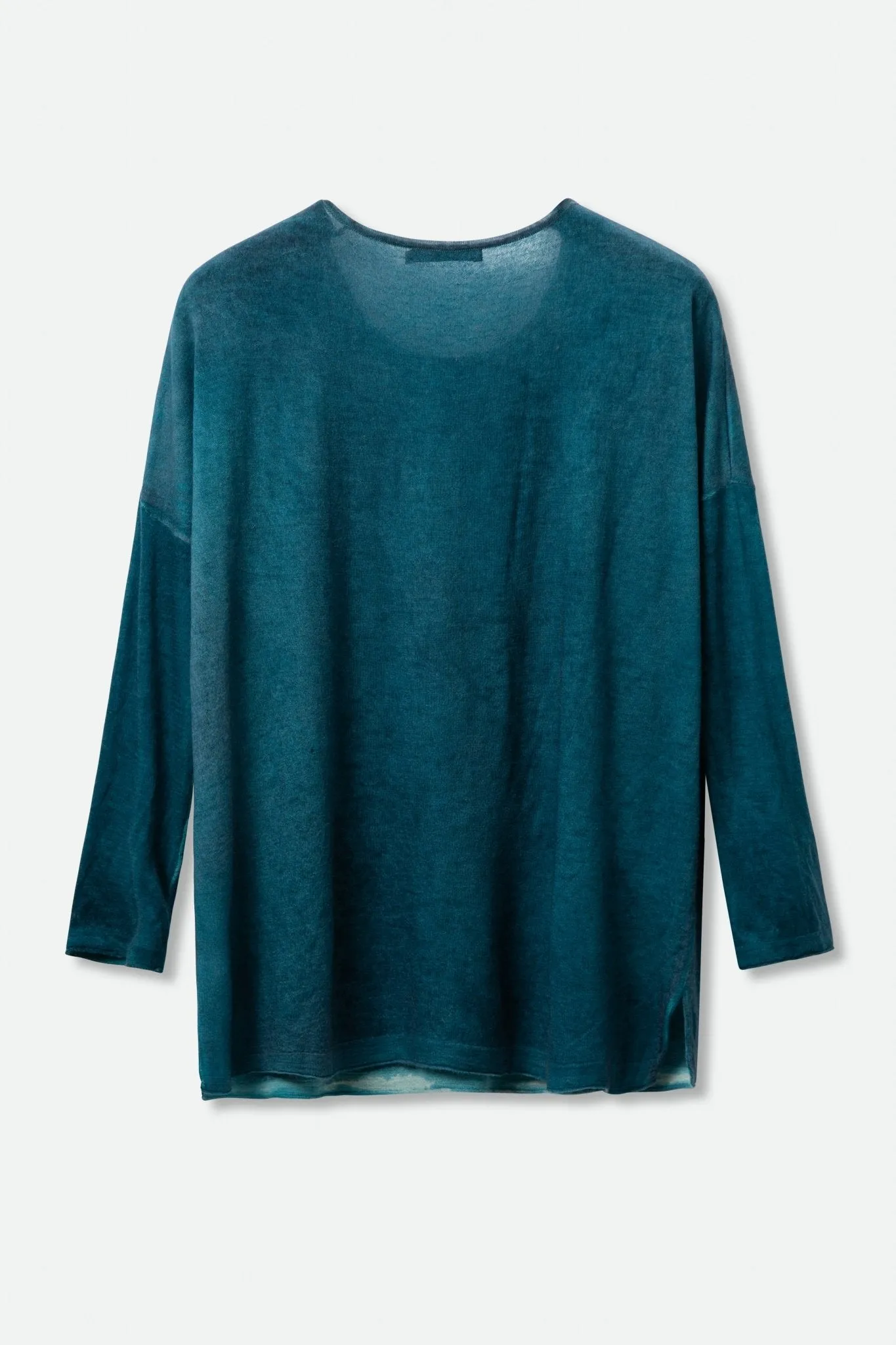 SYLVIE OVERSIZED CREW IN HAND-DYED CASHMERE