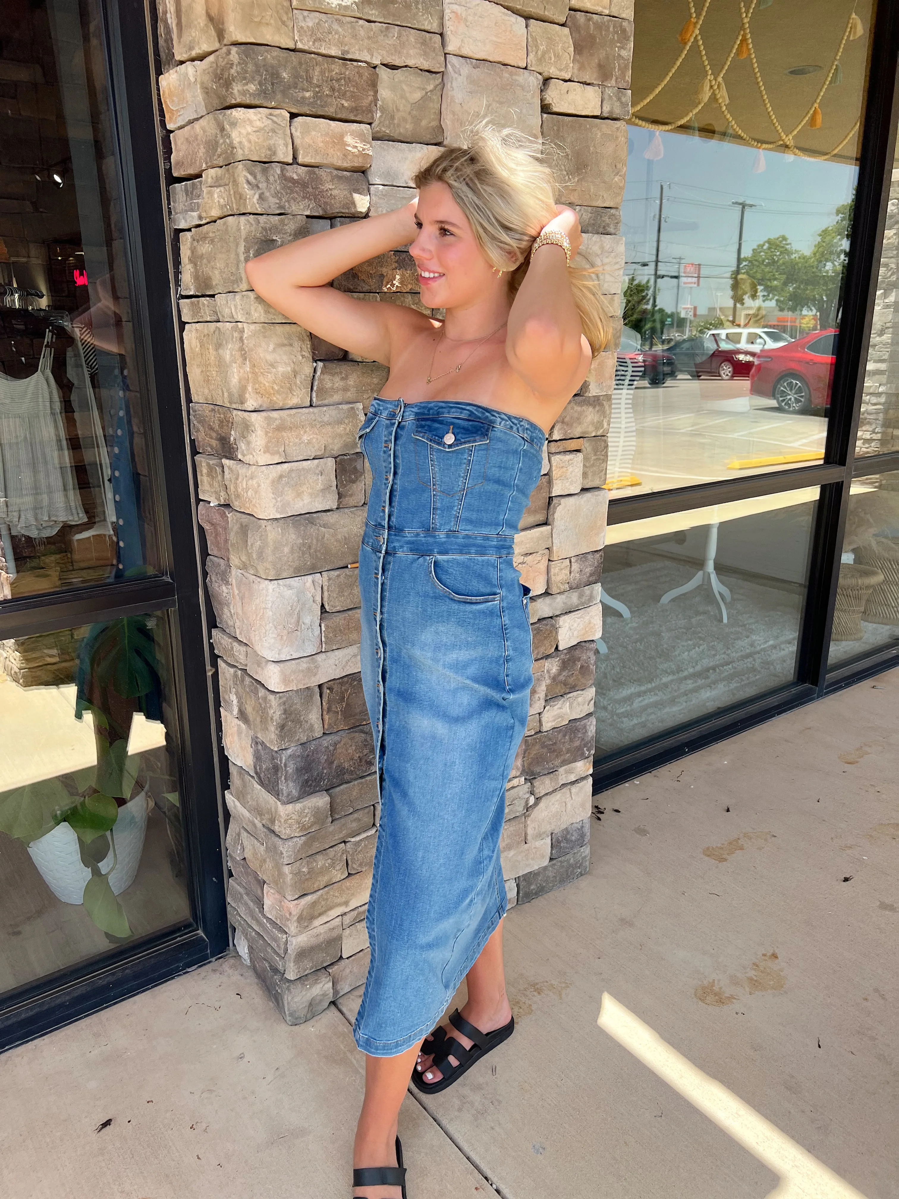 Taste of Italy Denim Maxi