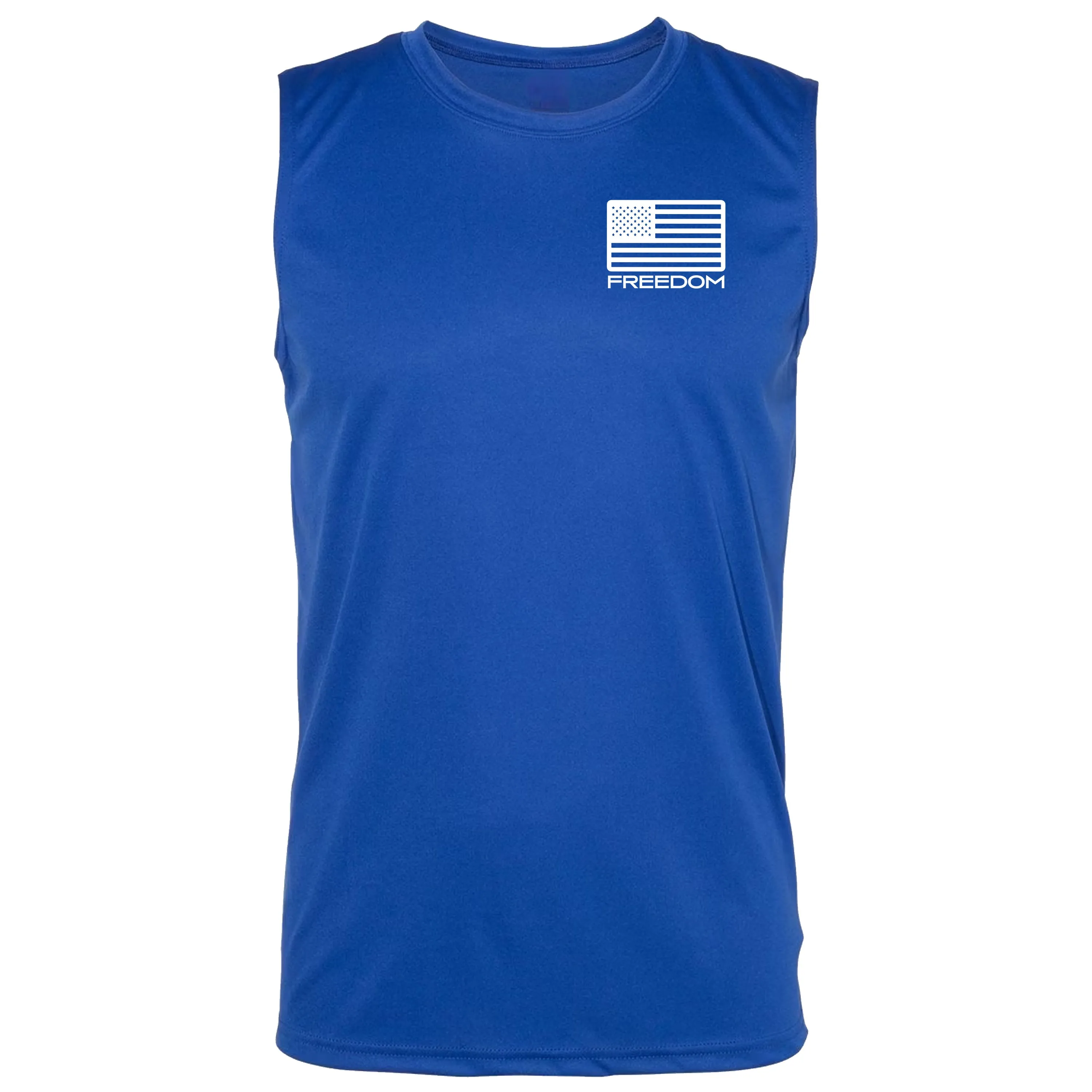 Team USA Freedom Wht Flag Performance Sleeveless Tee