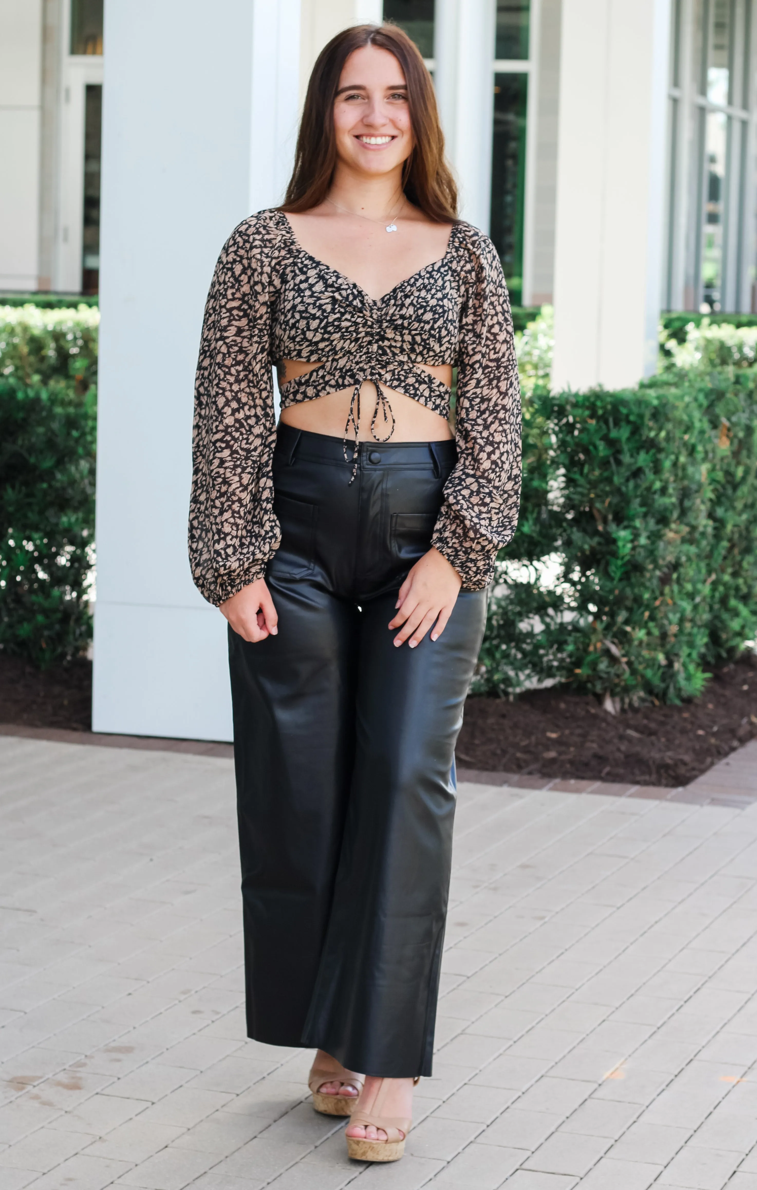 The Animal Print Cut-Out Crop