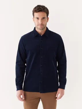 The Boxy Corduroy Shirt in Night Sky Blue