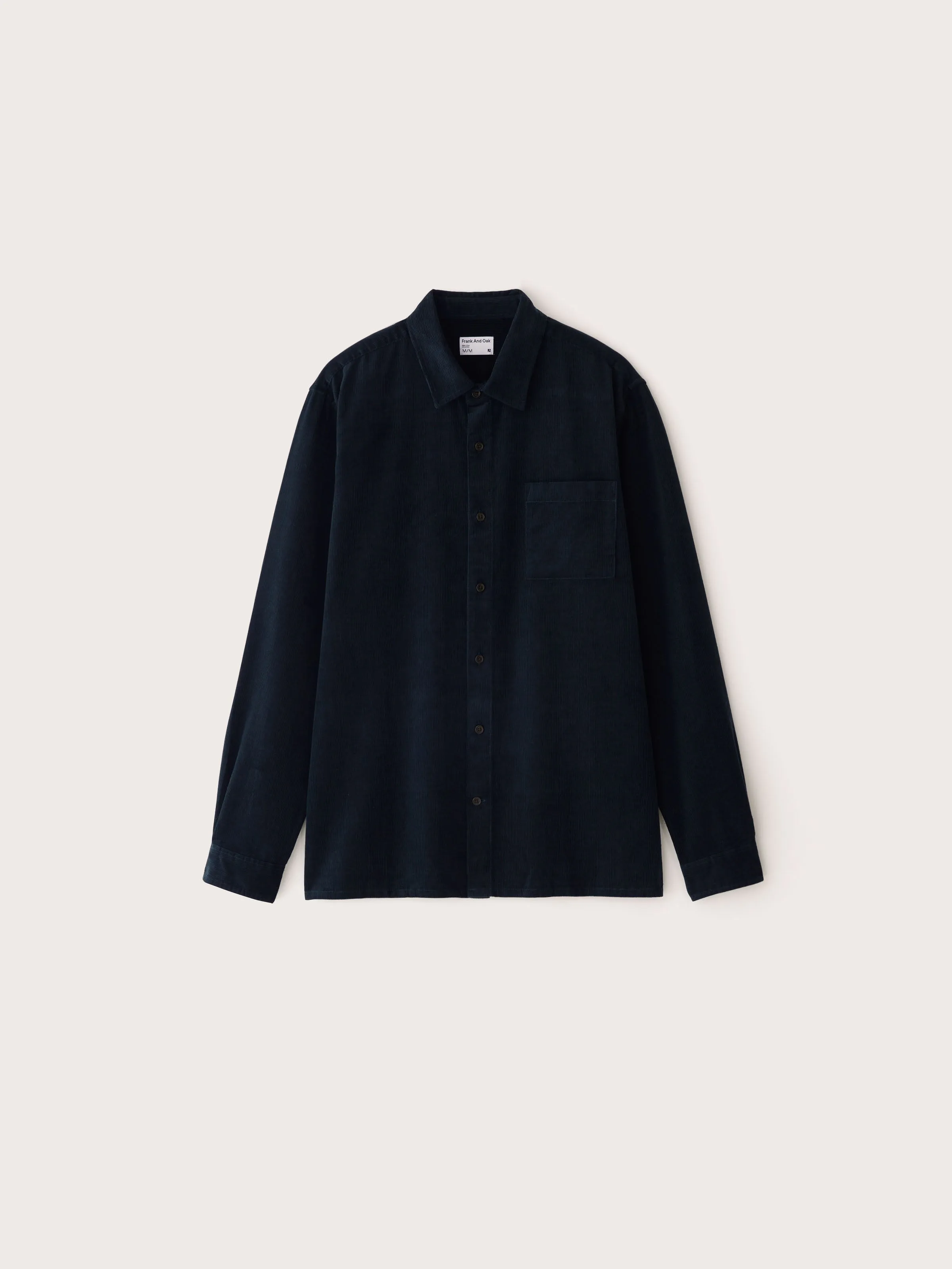 The Boxy Corduroy Shirt in Night Sky Blue