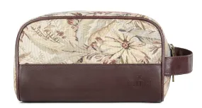 The Clownfish Combo of 2 Varied Colour Travel Pouch Toiletry Bag Travel Kit for Men and Women (Beige, Flax)