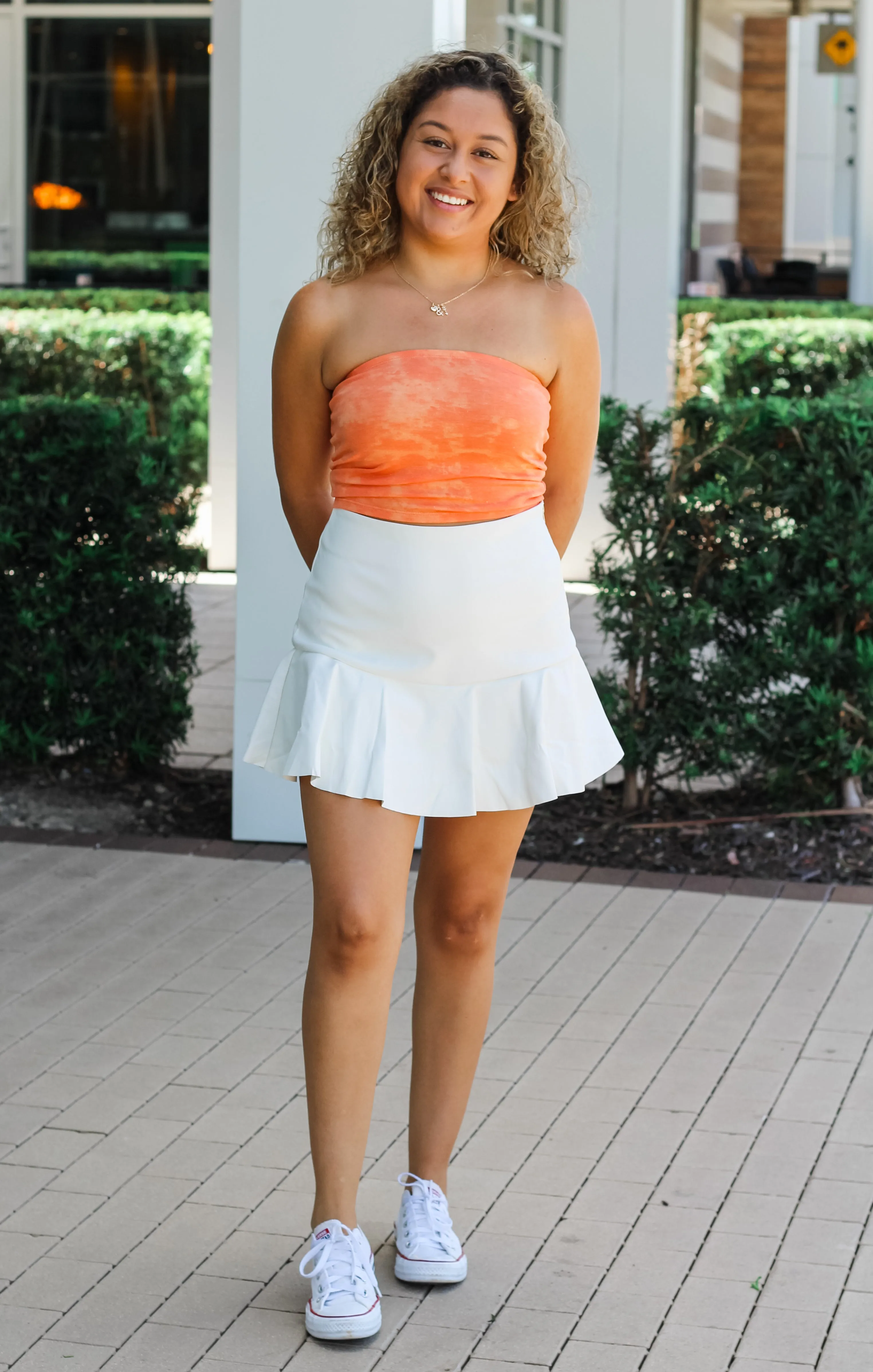 The Orange Tie Dye Tube Top