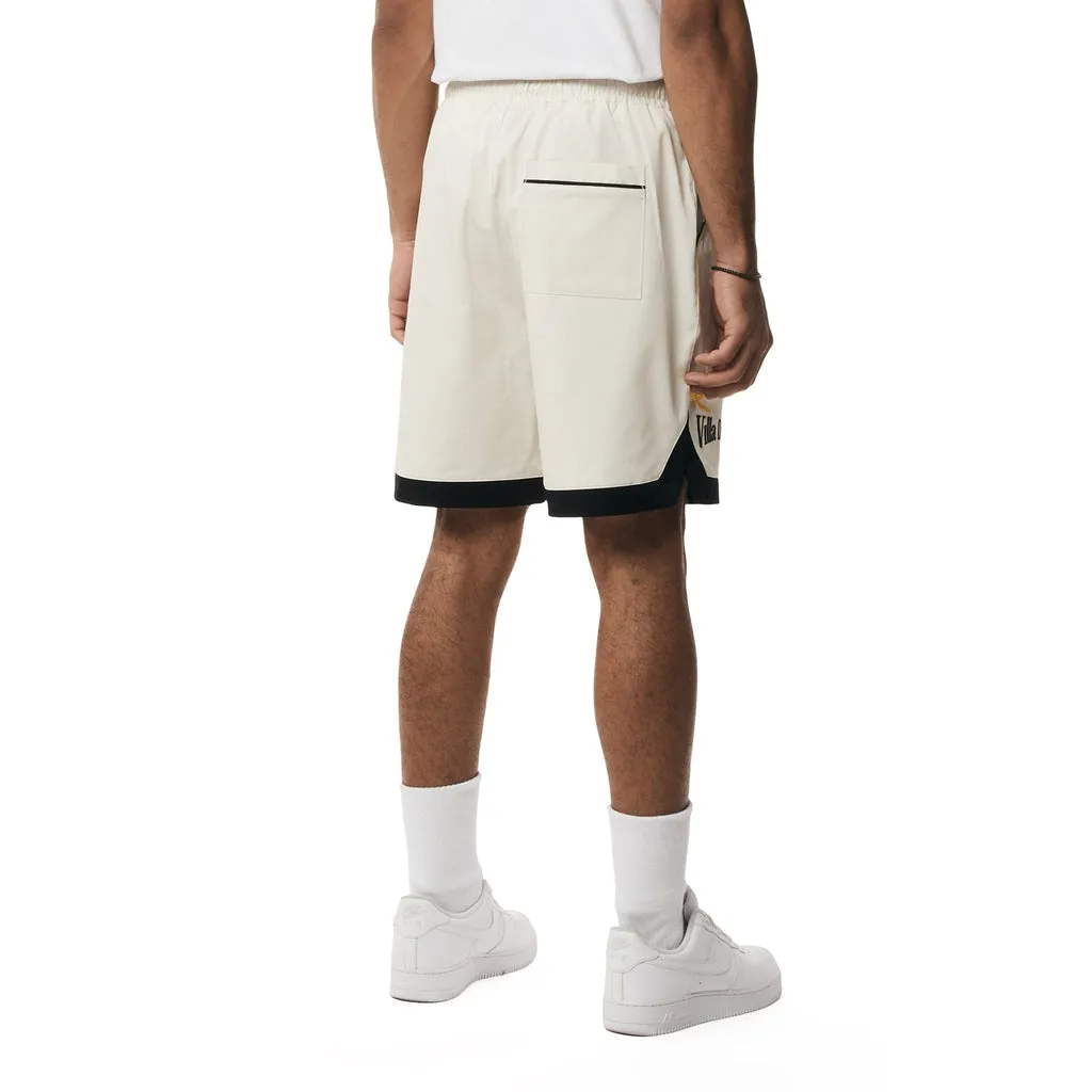 Toucan Resort Polished Twill Shorts - Chalk