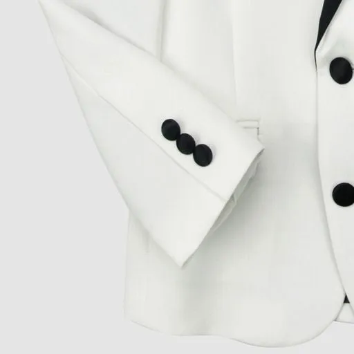 Tuxedo Suit Jacket | White