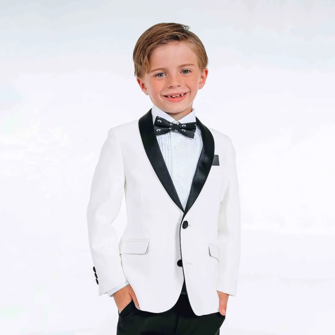 Tuxedo Suit Jacket | White