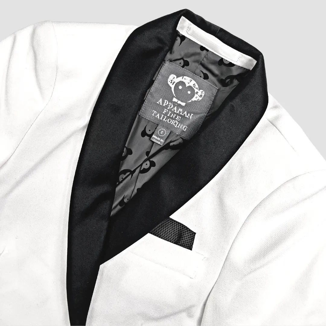 Tuxedo Suit Jacket | White