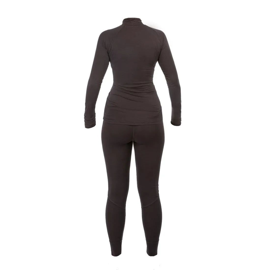 Ultra Bamboo Long Underwear Set Women (Black)