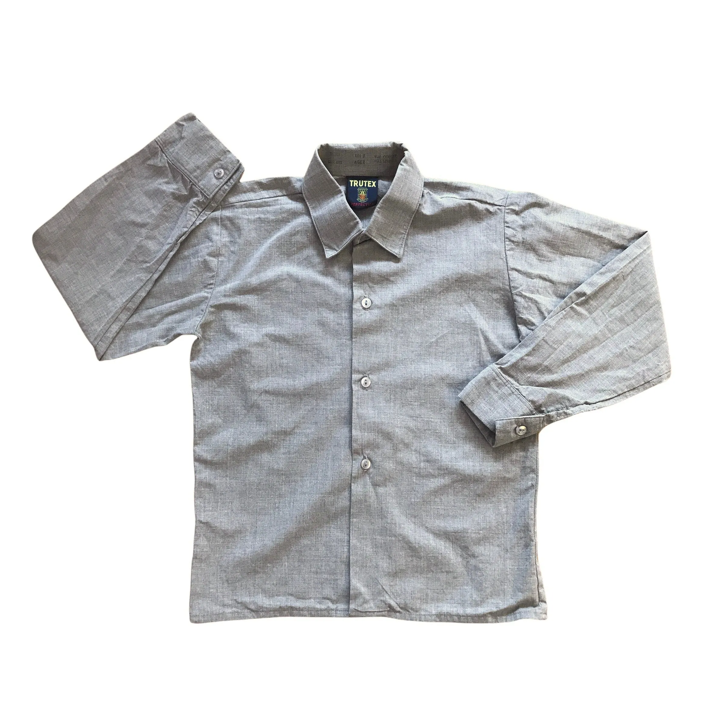 Vintage 1970's Grey Shirt /  4-5Y