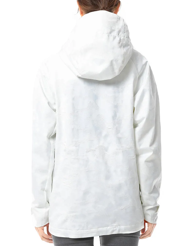 Women Camo Heated Jacket - White (Discontinued)