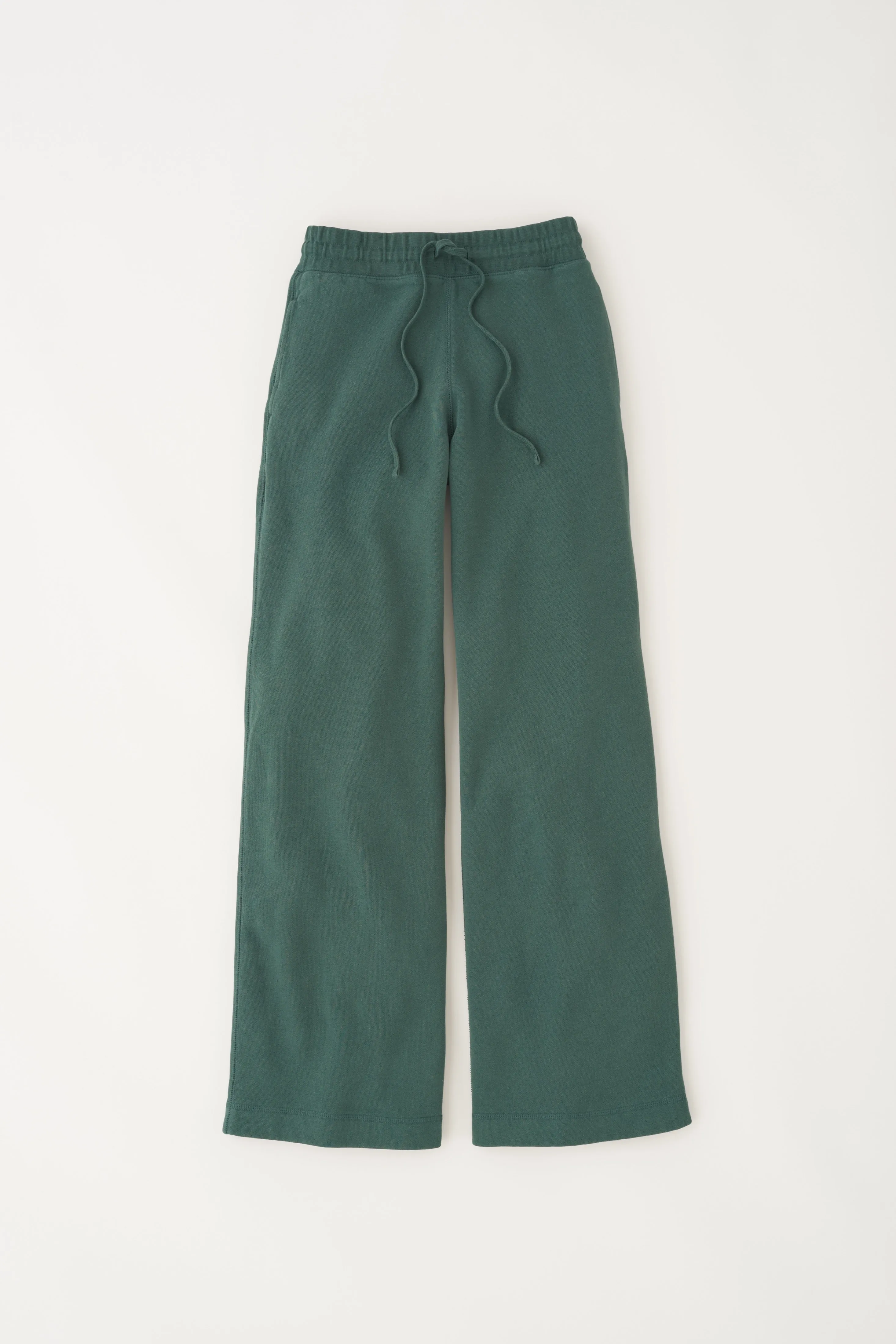 Women's Wide Leg Sweatpant in Racing Green