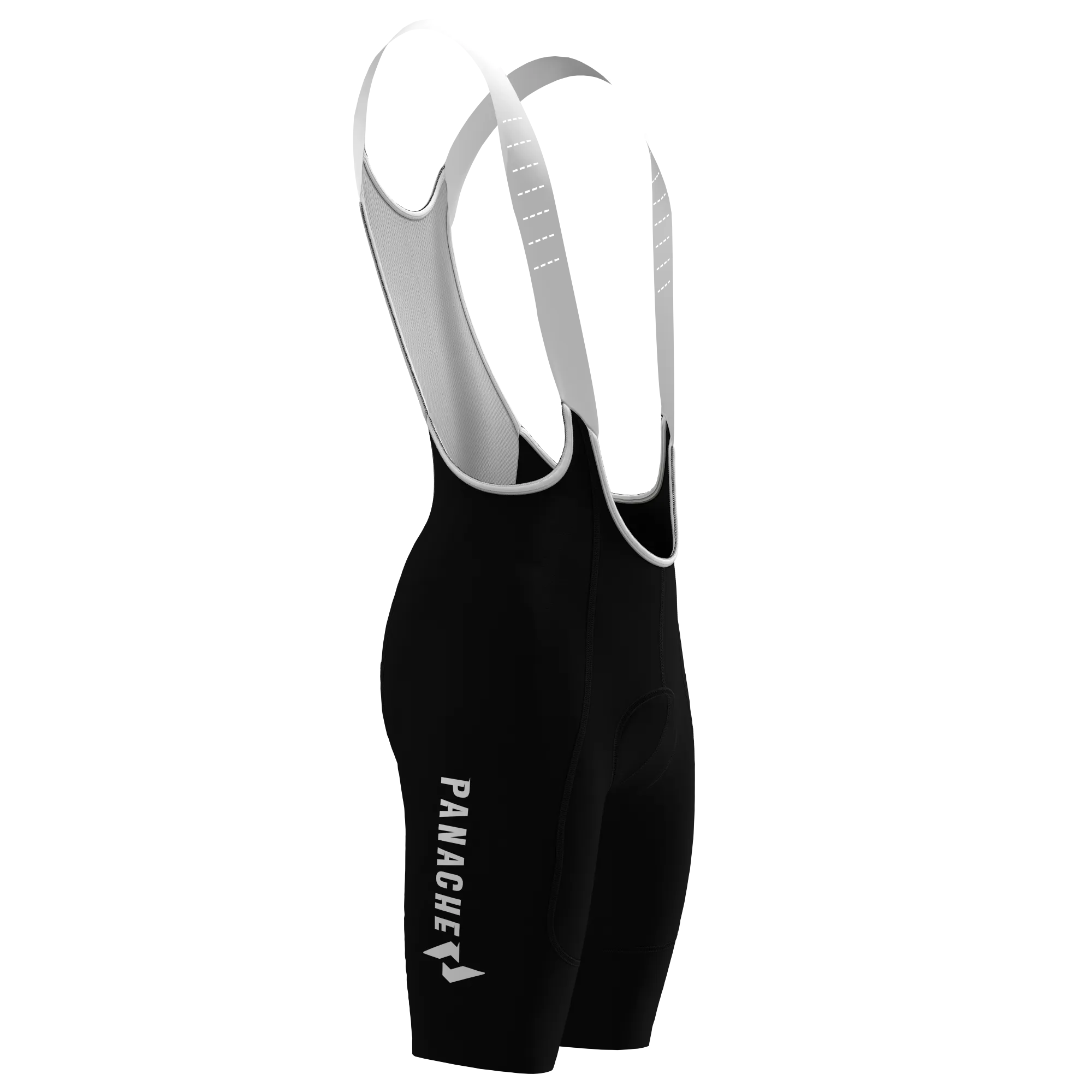 Women's WT 2ND SKIN Bib Short - Black w/Panache Logo